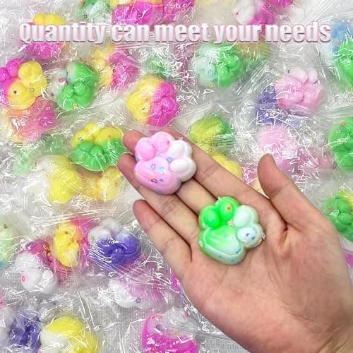 36Pcs Mini Cat Paw Squishies Squishy Toy,Colorful Cat Paw Fidget Toys,Cute Soft Stress Reliever Toys for Kids Adults Boys Girls Party Favors Classroom Prizes thumbnail 3