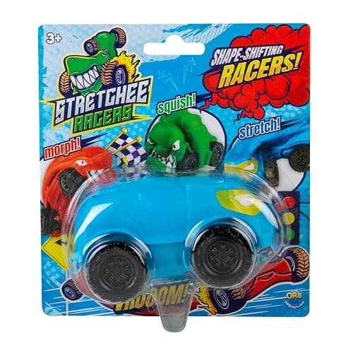 ORB Funkee Stretchee Racers Assorted Expressions 3 Pack - Race, Stretch, Squish, and Even Squeeze These Cars for Stress Relief - Funny Sensory/Fidget Collectible Toys & Gifts for Kids and Adults thumbnail 6
