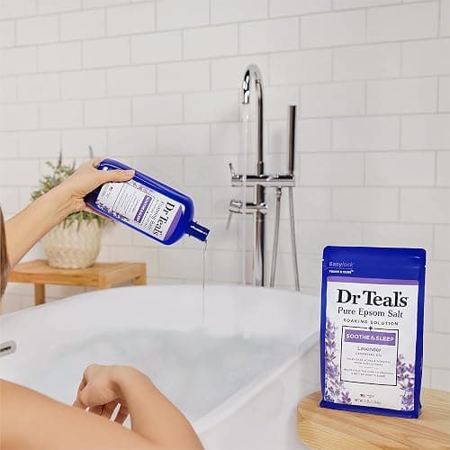 Dr Teal's Epsom Salt Soaking Solution, Soothe & Sleep, Lavender, 3lbs thumbnail 7