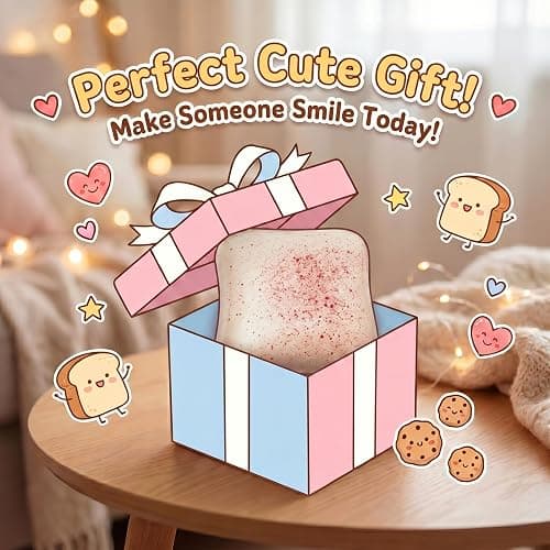 Bread Butter Squishies Slow Rising Squishy Jumbo Soft Toast Bread Foam Realistic Food Design Korean Pastry Style Stress Relief Squeeze Toy Slow Rise Texture Sensory Gift for Desk Home thumbnail 5