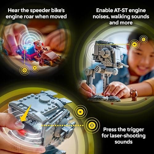 LEGO Star Wars SMART Play: AT-ST Attack on Endor Toy Building Set for Kids - Compatible Set with 2 SMART Tags and 3 Minifigures - Gift for Boys, Girls and Fans Ages 8+ - 75424 thumbnail 6