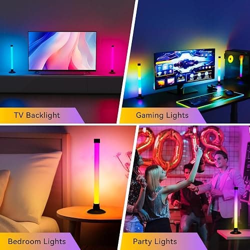Ledagic Led Light Bar with Music Sync, Color Changing TV Backlight App & Remote Control, IC+RGB & W Smart RGB Light Bar, USB Powered Led Lights for TV, PC Room Monitor Backlight Gaming Accessories thumbnail 5