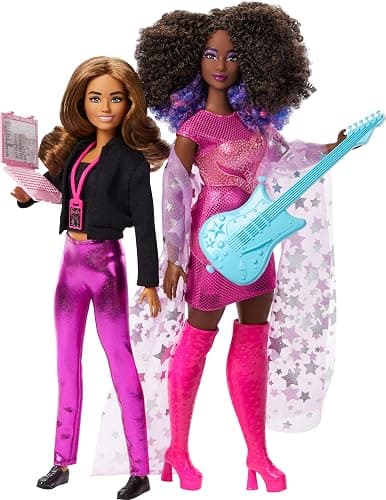 Barbie Careers Career of The Year 2 Dolls & Accessories with Music Star & Tour Manager in Removable Fashions - Image 1