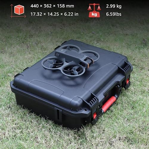 Drogear Waterproof Hard Case for DJI Avata 2 Fly More Combo | Fits DJI Goggles 3 (Not for Goggles N3)/ RC Motion 3 / FPV Remote Controller 3 and Accessories | Up to 8 Batteries | Shockproof, Dustproof thumbnail 5