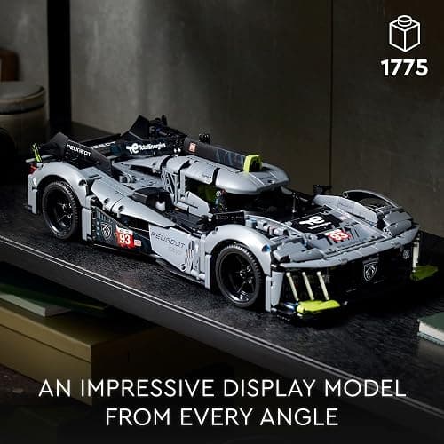 LEGO Technic Peugeot 9X8 24H Le Mans Hybrid Hypercar 42156 Collectible Race Car Building Kit for Adults and Teens, 1:10 Scale Racing Car Model, Gift for Motorsport Fans thumbnail 6
