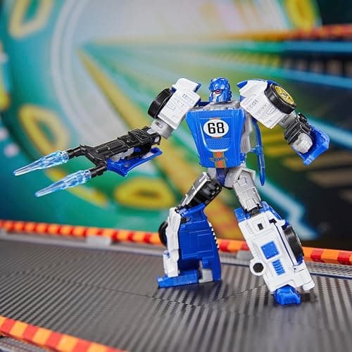 Transformers Collaborative Hot Wheels® x El Segundo Coupe, Deluxe Class 5-Inch Robot Action Figure Converts to Racecar, Ages 8+ thumbnail 6