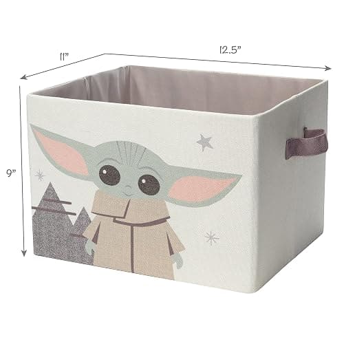 Lambs & Ivy Star Wars Grogu/Baby Yoda Foldable/Collapsible Storage Bin/Basket thumbnail 3
