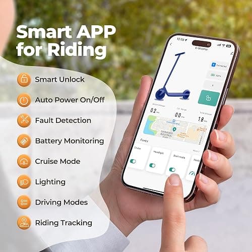 MAXSHOT Electric Scooter for Adults, 8.5/10/14" Tires, 19/22Mph, 350W/500W Motor, 21-28 Miles Range, Folding E-Scooter with Dual Suspension,APP(V1/SPRO/MAX/PRO/X1/X1PRO/PR) thumbnail 6