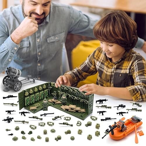 ALEYOOTECHE Modern Military Weapon Pack Building Block Toys for Swat Team Building Brick Weapon Set for Army Equipment Gear Sets Compatible with Mini Figure of Major Brand (220 pcs) thumbnail 2