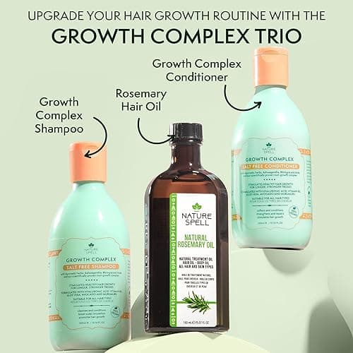 Nature Spell Rosemary Oil for Hair Growth, Pre-Diluted Oil to Strengthen and Nourish Dry, Damaged Strands, For All Hair Types, 150ml thumbnail 8