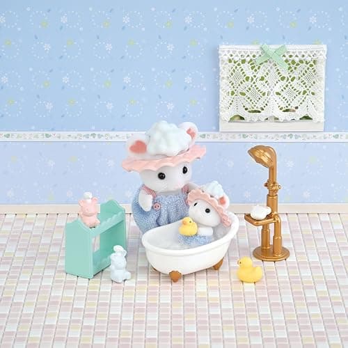 Calico Critters Bath Time Bubble Siblings thumbnail 2