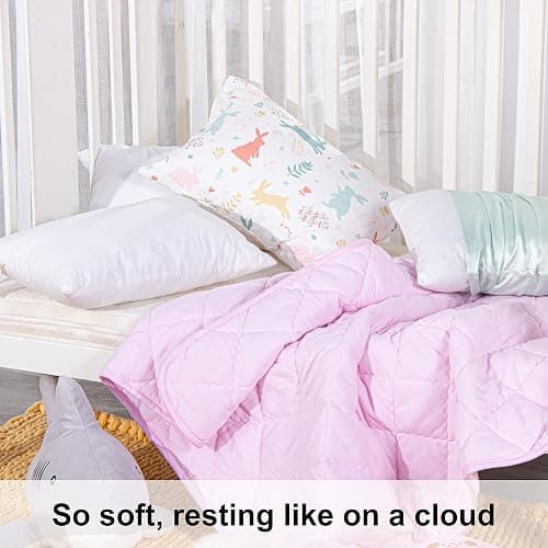 NTBAY 2 Pack Cotton Down Alternative 13x18 Pillows, Machine Washable - Soft and Breathable Travel Small Pillows for Sleeping, Ideal for Daycare, Crib, Cot thumbnail 7