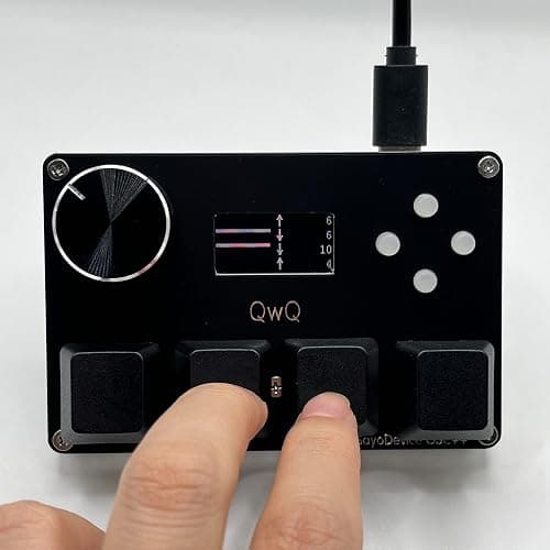 BTXETUEL SayoDevice O3C++ OSU Keyboard Rapid Trigger Hall Switches Magnetic Linear Switches Keyboard with Knob and Screen,Copy Paste,Shotcut,Macro Hotswap Mini Keypad (Black) thumbnail 7