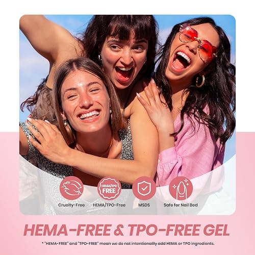beetles Gel Polish Whispers of Love Jelly Gel Nail Polish Set - 6 Colors Milky White Nude Pink Neutral Sheer Translucent Soak Off UV Gel Nail Kit, Nail Concealer for Salon DIY Manicure Gift Women thumbnail 6