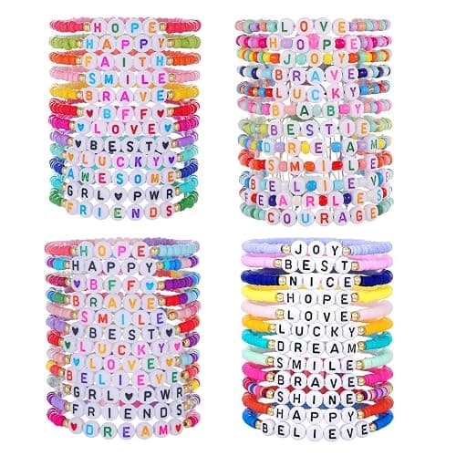 Behrooci Friendship Bracelets Boho Stackable Bracelets for Women Beach Jewelry Surfer Heishi Clay Bead Bracelets - Image 1