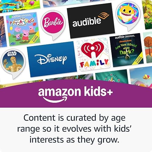 Amazon Echo Dot Kids (newest model) - Designed for kids, with Alexa+ Early Access, parental controls, Includes 1 Year of Amazon Kids+, Owl thumbnail 4