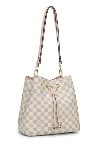 Louis Vuitton, Pre-loved Pink Damier Azur Neo Noé, Pink thumbnail 2