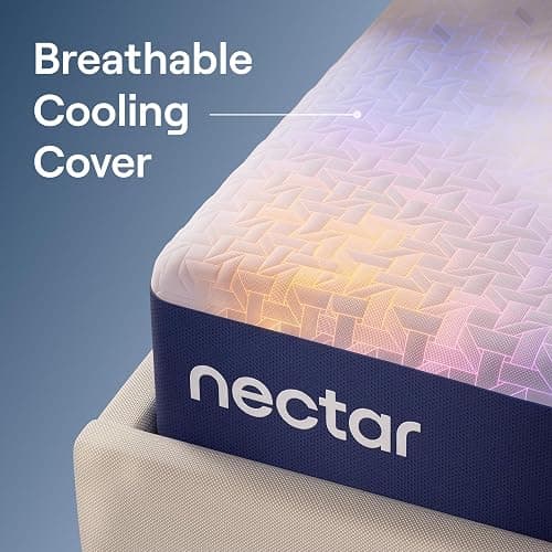 Nectar 12” Memory Foam Mattress, Twin, Firm Feel, 1-Year Trial | Contouring Memory Foam, Cooling Top Layer, Back Pain & Pressure Relief, Mattress in a Box, 365-Night Trial & Forever Warranty thumbnail 4