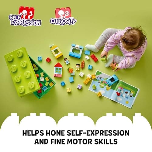 LEGO DUPLO Classic Brick Box Building Blocks - Stacking Toys for Toddlers, Ages 1.5+ Years - Learning & Educational Toys for Preschool - Develop Fine Motor Skills - Gift for Christmas - 10913 thumbnail 7