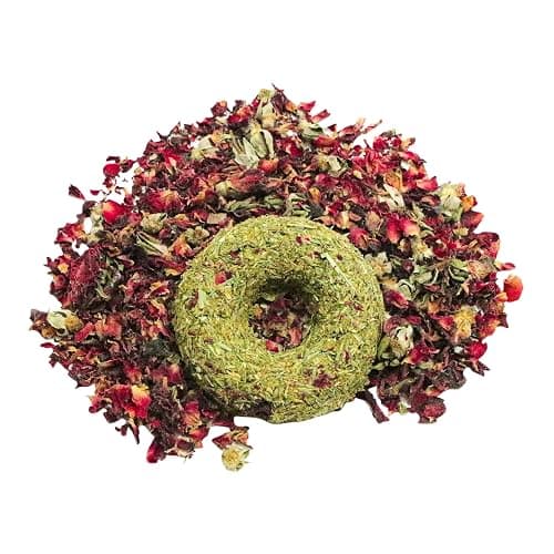 Whisker Nibblers Banana Rose Petal Treats for Rabbits, Guinea Pigs and Small Animals thumbnail 4