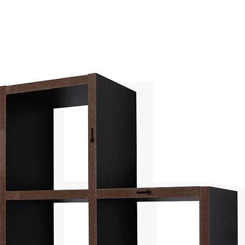 Danya B. Cubby Chessboard Wall Shelf - Horizontal or Vertical (Black) thumbnail 5