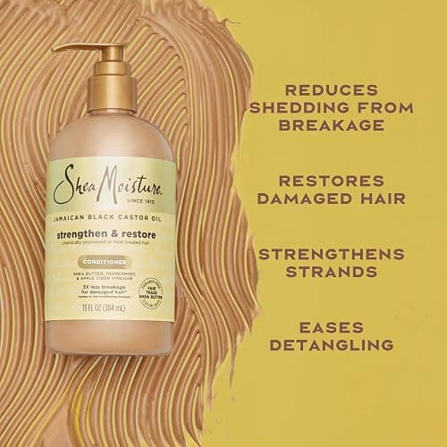 SheaMoisture Jamaican Black Castor Oil Strengthen & Restore Conditioner, 13 fl oz (384 ml) thumbnail 3