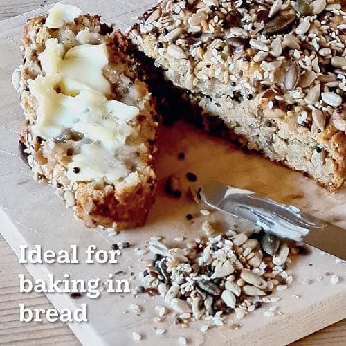Munchy Seeds Lightly Toasted 7 Seed Mix, Pumpkin Seeds, Sunflower Seeds, Hemp, Chia, Rapeseed, Flaxseeds, Seeds for Baking, Breakfast Cereals & Granola, Mixed Seeds to Eat, Mixed Seeds for Eating 500g thumbnail 8