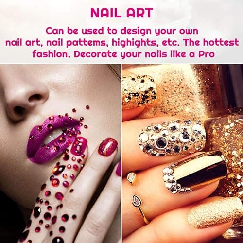 Rhinestone Stickers, Anezus 4950pcs Adhesive Stick on Gems Face Jewels Stickers Self Adhesive Rhinestones for Crafts, Makeup and Decorations (30 Colors, 4 Sizes) thumbnail 7