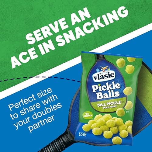 Vlasic Pickle Balls, Dill Pickle Flavored Corn Puffs, Pickleball Gift, 6.5 oz. thumbnail 7