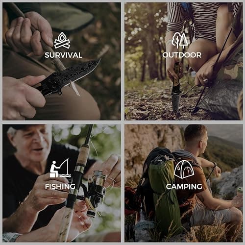 Manual Folding Pocket Knife for Men, Custom Engraved Wood Handle Gift | Laser wave-pattern blade, wood handle, manual folding 6.1in EDC; gift for dad husband son groomsmen birthday thumbnail 8
