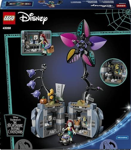 LEGO | Disney Maceta de Sally - Decoración del Dormitorio con 2 Flores Artificiales, Mini Muñeca y Gato Negro de Juguete - Regalo para Niñas de 9+ Años y Fans de Pesadilla Antes de Navidad - 43288 thumbnail 9