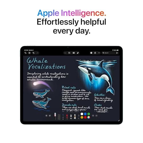 Apple iPad Air 11-inch (M4): Liquid Retina Display, 128GB, 12MP Front/Back Camera, Wi-Fi 7 with Apple N1, Touch ID, All-Day Battery Life — Purple thumbnail 5