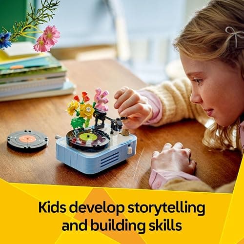 LEGO Creator 3in1 Record Player with Flowers Building Toy - Rebuilds Into a Radio Model or Microphone - Music Toys for 8+ Year Old Girls & Boys - Creative Gift Idea - 31172 thumbnail 7