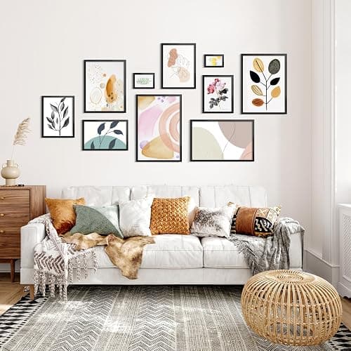 LaVie Home 8x12 Picture Frame Black（5 Pack）, 8 x 12 Picture Frame for Wall Decoration, Stable and Sturdy Frame and Plexiglass, Black Minimalist Style thumbnail 7