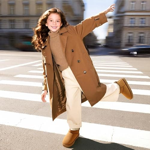 DREAM PAIRS Girls Boys Boots Kids Winter Ankle Faux Fur Lined Warm Snow Shoes Kid Short Boots for Little Kid/Big Kid thumbnail 2