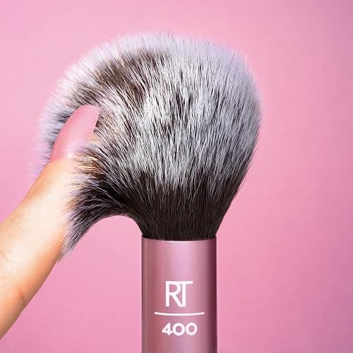 Real Techniques Ultra Plush Blush Makeup Brush, For Loose, Cream, or Pressed Blush, Rosy Glow Cheeks, Fluffy Powder Brush, Aluminum Ferrules, Synthetic Bristles, Vegan & Cruelty Free, 1 Count thumbnail 6