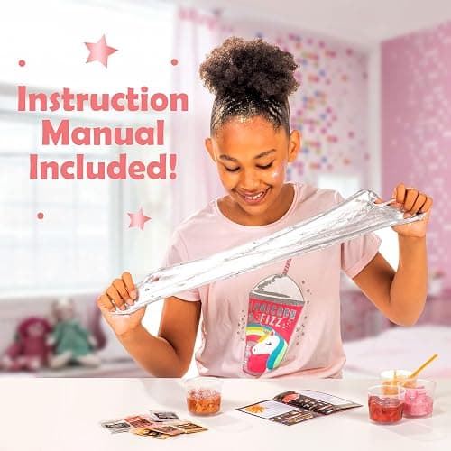 Original Stationery Mini Metallic Shimmer and Shine Slime Kit for Girls, Amazing Slime Making Kit for Girls Age 10-12 to Create Metallic Gold Slime thumbnail 5