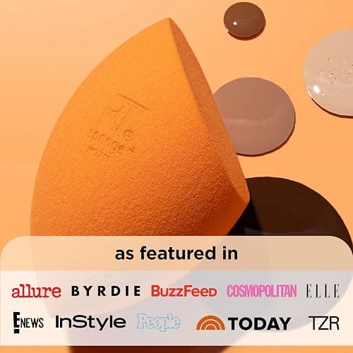Real Techniques Miracle Complexion Sponge for Liquid & Cream Makeup, 3-Point Design for Seamless Application, Streak-Free Natural Dewy Finish, Latex-Free, Cruelty-Free, Vegan, Easy to Clean, Pack of 2 thumbnail 3