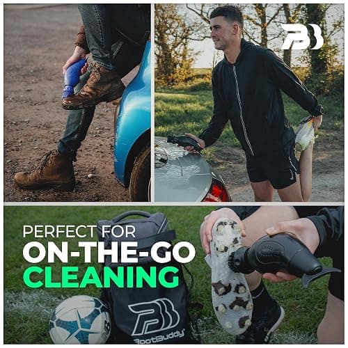 BootBuddy Shoe & Boot Cleaner Brush – Footwear Cleaning Kit for Running and Walking Shoes, Hiking Boots, Golf Shoes & Soccer Cleats – Cleans Mud, Dirt & Stains in Minutes, As Seen on Dragons’ Den thumbnail 2
