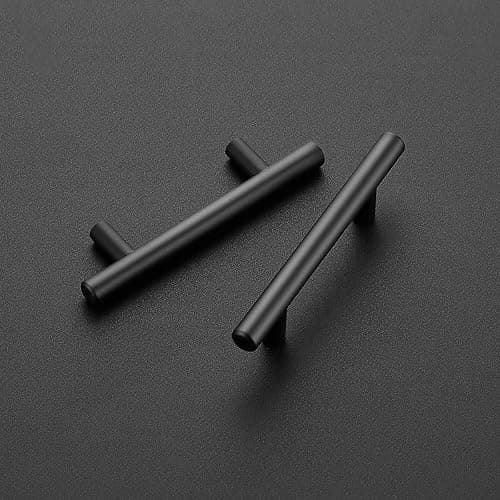 Ravinte 18 Pack | 5 inch Cabinet Pulls Matte Black Stainless Steel Kitchen Drawer Pulls Cabinet Handles 5 inchLength, 3 inch Hole Center thumbnail 4