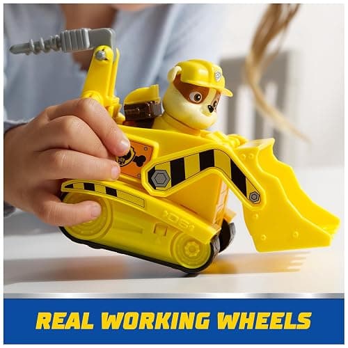 Paw Patrol, Rubble’s Bulldozer Toy Truck with Collectible Action Figure, Sustainably Minded Kids Toys for Boys & Girls Ages 3 and Up thumbnail 7
