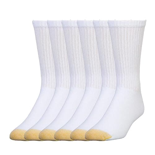 GOLDTOE Men's 656S Cotton Crew Athletic Socks (Multipack) - Image 1
