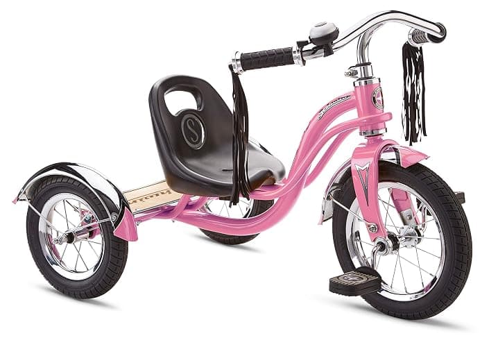 Schwinn Roadster Tricycle, 12 Inch Front Wheel Bike for Kids Ages 2-4, Low Center of Gravity, Retro Steel Frame, Adjustable Seat Grows with your Child, Rear Deck, Tricycle for Toddlers - Image 1