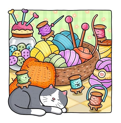 Tiny Corner: Cute and Cozy Coloring Book for Adults and Teens thumbnail 3
