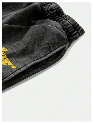 SOLY HUX Men's Y2k Baggy Sweatpants Straight Leg Drawstring Elastic Waist Hip Hop Casual Pants Streetwear thumbnail 4