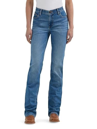 Wrangler Womens Women's Willow Mid Rise Performance Waist Boot Cut Ultimate Riding JeanJeans - 29-32 - Sophia - Image 1