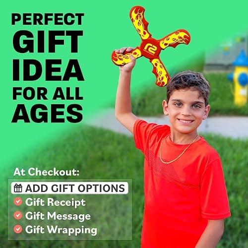 Boomerang for Kids - Toys For Ages 8-13 Boys & Girls - Fun & Easy To Use - Easter Basket Stuffers for Kids 6 7 8 9 10 + Year Old Boy Gifts - Best Easter Gifts & Summer Birthday Gift Ideas for All Ages thumbnail 5