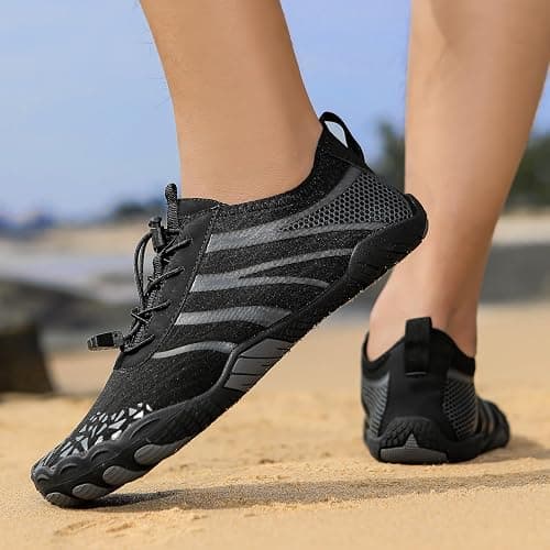 Hike Barefoot Shoes for Womens Men,Quick Dry Water Shoes,Beach Pool Aqua Swim Surf Hiking Walking Shoe,Non-Slip Athletic Footwear Wide Toe Water Shoe thumbnail 2