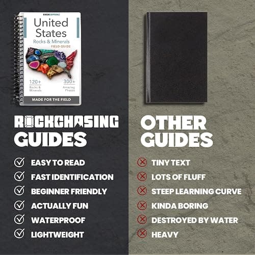 Rocks and Minerals of the United States Identification Field Guide | Waterproof | Easily Find & Identify Crystals, Gems, Geodes, and Rocks | Ideal for Rockhounds, Hikers, Beginners & Kids thumbnail 5