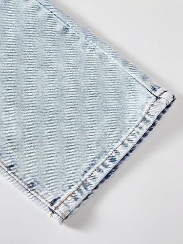 Jeans for Girls Baggy Wide Leg Ripped High Elastic Waisted Denim Pants Y2K Boyfriend Skater Streetwear Cute Trousers 7-14Y thumbnail 8